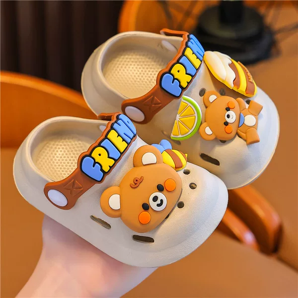 Children's Hole Shoes Summer Boys' EVA Soft Sole Non-slip Children's Baotou Home Wear Bathing Baby Sandals