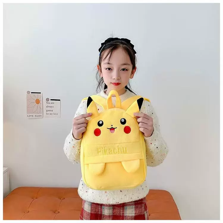 儿童背包女童男童3-6岁幼儿园小书包可爱毛绒小包小朋友公仔包包