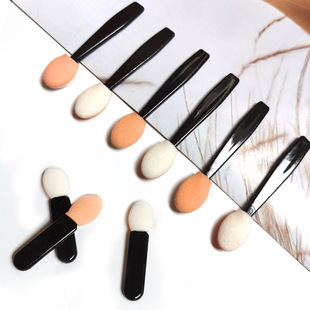 Factory sales 4/4.7cm single eye shadow stick latex sponge eye shadow brush nail eyeliner blooming brush beauty tools