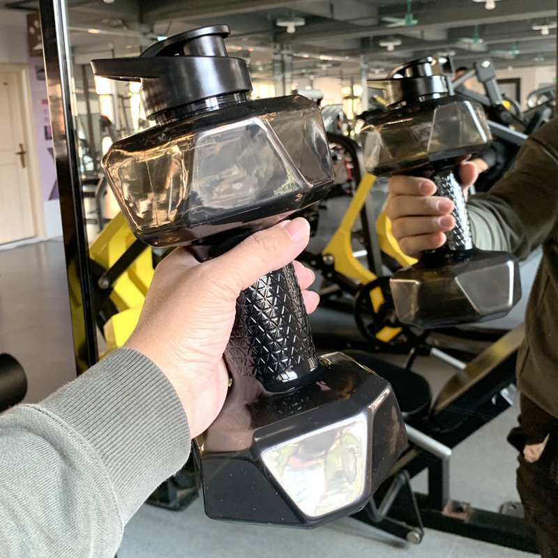 Gran capacidad de 2.5L taza de gimnasio creativa hervidor deportivo de agua taza espacial de plástico portátil para hombres taza a prueba de fugas de agua