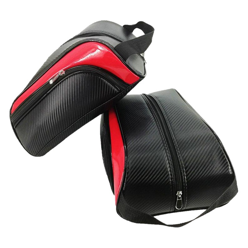 Venta caliente transfronteriza bolsa de zapatos de golf a prueba de polvo impermeable pu bolsa de zapatos multifuncional embrague misceláneas bolsa de almacenamiento bolsa portátil