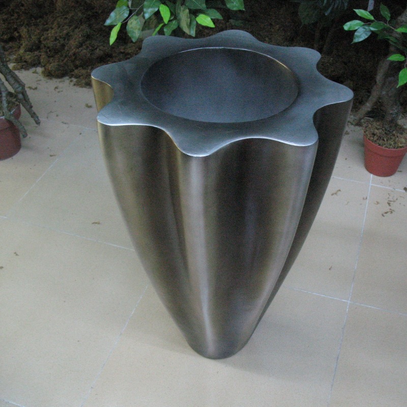 FPVC floral maceta de flores al aire libre de hoteles ventas interior vasijas de flores material resistente a la corrosión hecha a mano