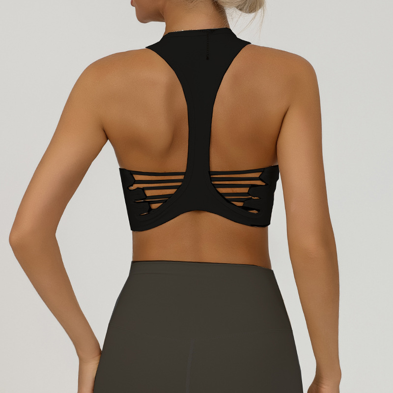Europa y los Estados Unidos transfronterizos espalda hermosa barra de deporte de alta elasticidad correr secado rápido entrenamiento de baile bra de fitness chaleco de pecho
