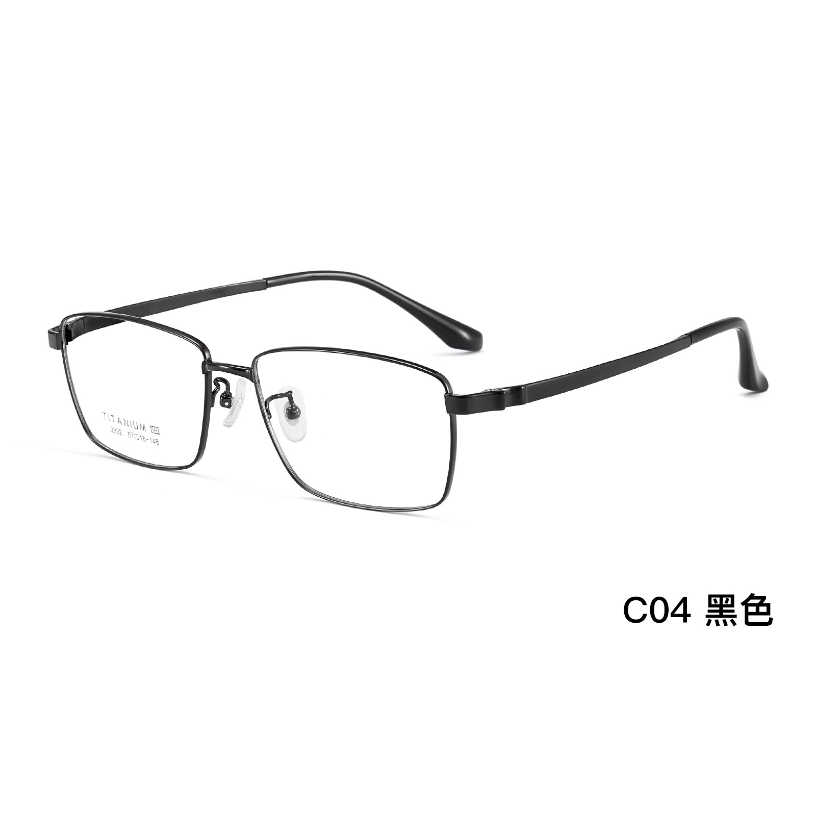 Shenzhen titanio ultraligero para hombres de titanio comercial marco de gafas de marco de titanio flexible piernas de titanio anti-deformación puede combinarse con gafas Danyang lote