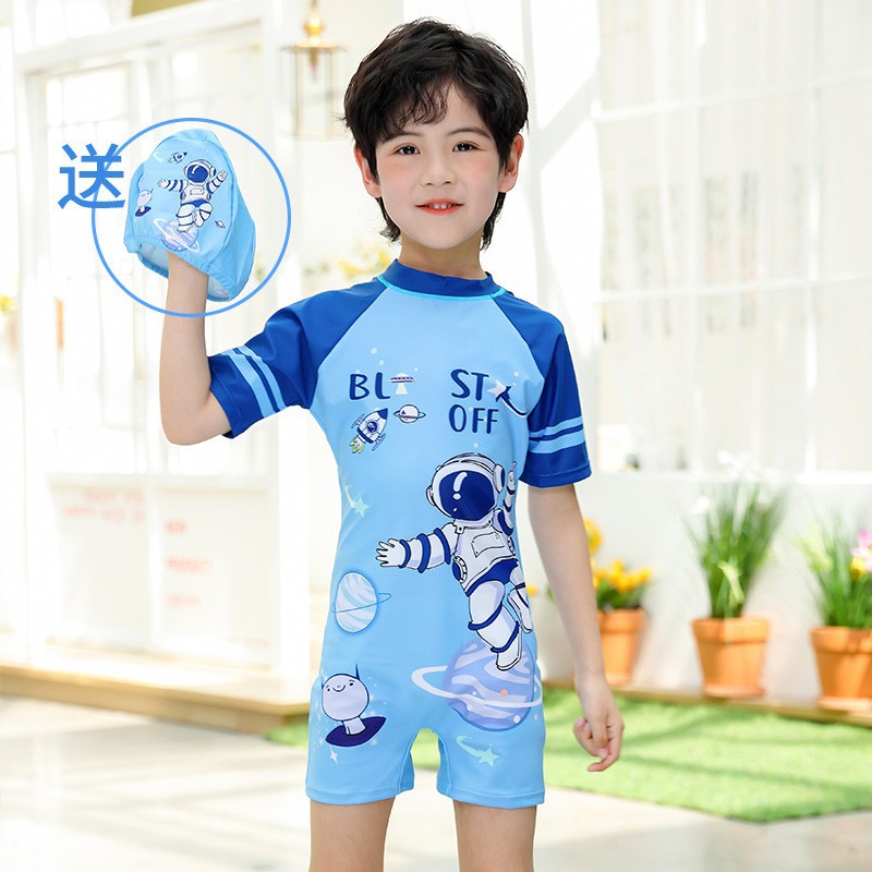 Traje de baño para niños, niños pequeños, medianos y grandes, protector solar dividido para niños, traje de natación de aguas termales de secado rápido para niños, nuevo estilo al por mayor