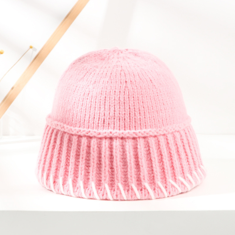 バケットハット 飾り編み目バケットハット