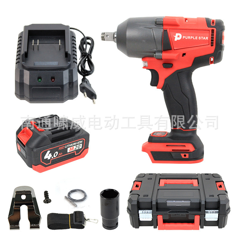 MWQ gran torsión llave sin escobillas herramientas eléctricas de litio batería recargable estante reparación automotriz cañón de viento multifuncional distribución transfronteriza