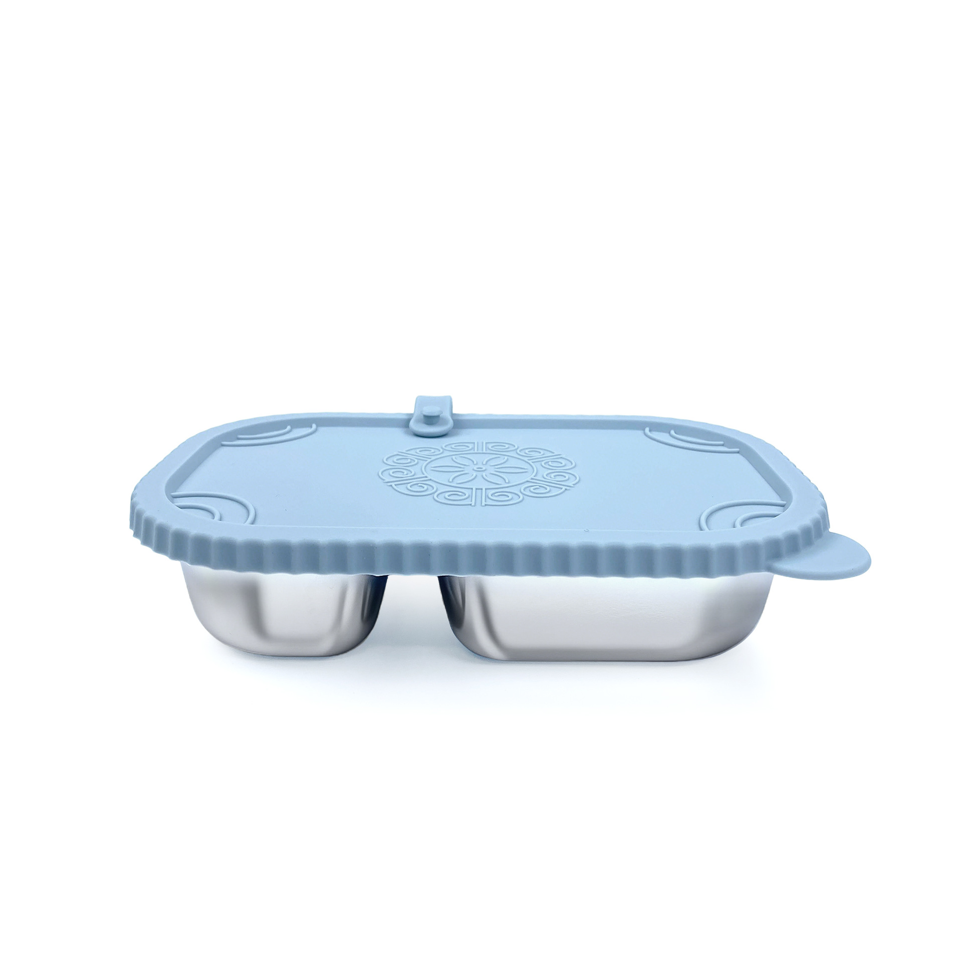 contenedor de bocadillos de silicona caja de conservación de bocadillos de silicona 304 caja de salsa de acero inoxidable