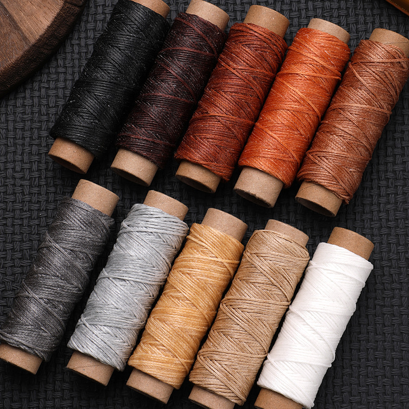 跨境 手缝皮革蜡线30米 diy多色缝纫线 手工皮质缝纫 手缝针织线