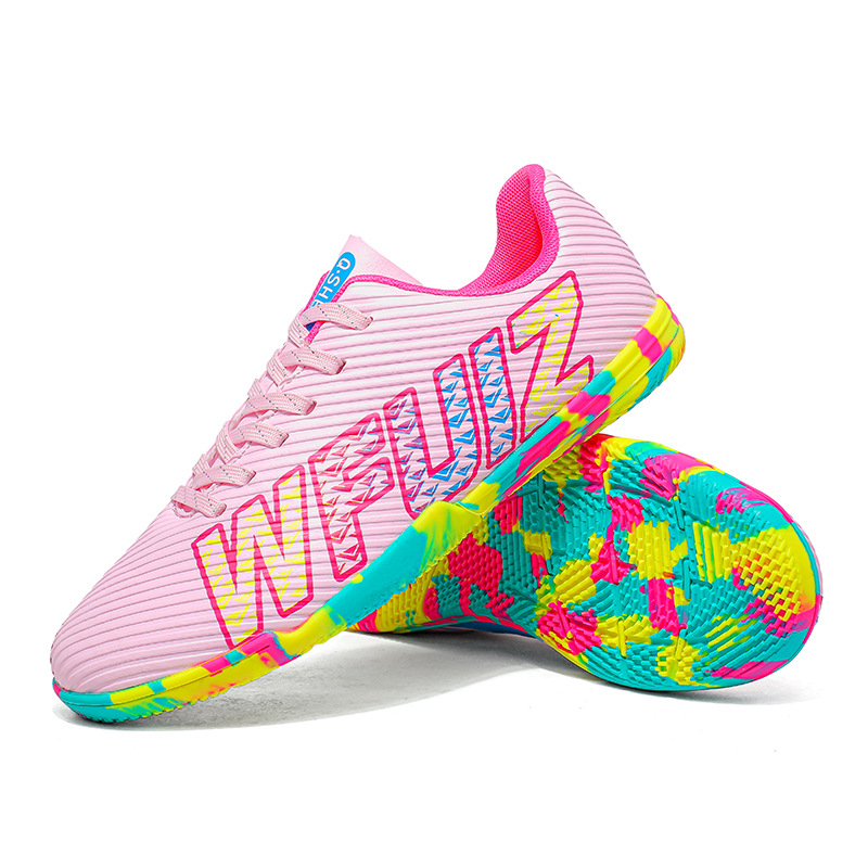 Nuevos zapatos de fútbol transfronterizos de clavos largos, zapatos de fútbol para hombres y mujeres, zapatos de fútbol para niños, zapatos de fútbol directos de fábrica de stock