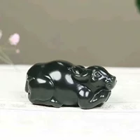 Натуральный нефрит Синьцзян Хэтянь, заводской магазин, сапфир, тонкий материал, двенадцать знаков зодиака, нефритовый кулон с быком и сертификатом