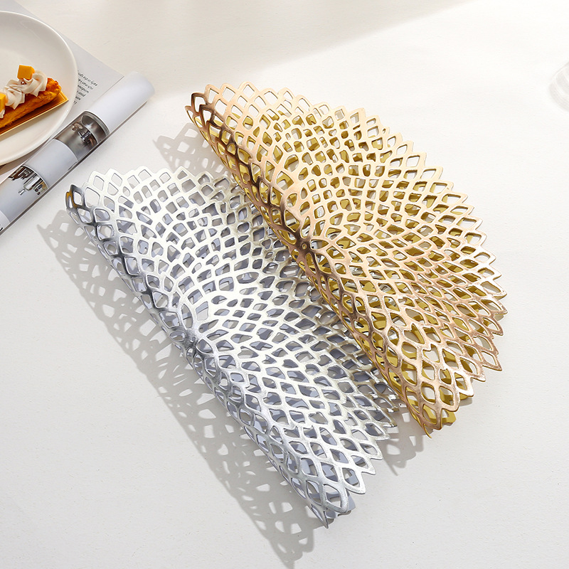 Nuevo estilo europeo almohadilla de decoración de mesa estampado de tenis estampado de oro de pvc almohadilla de taza hueco creativa almohadilla de comedor occidental almohadilla aislante térmico