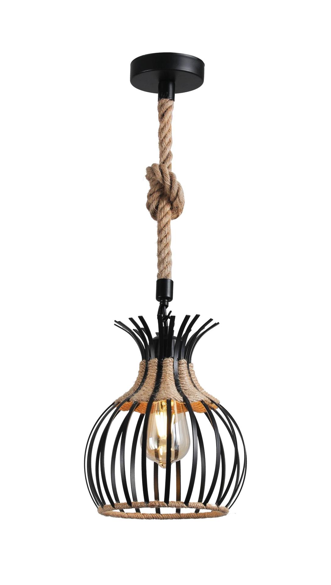 Exclusividad transfronteriza, estilo industrial retro, personalidad, restaurante, cafetería, tienda de té con leche, barra de bar, cuerda de cáñamo, candelabro creativo