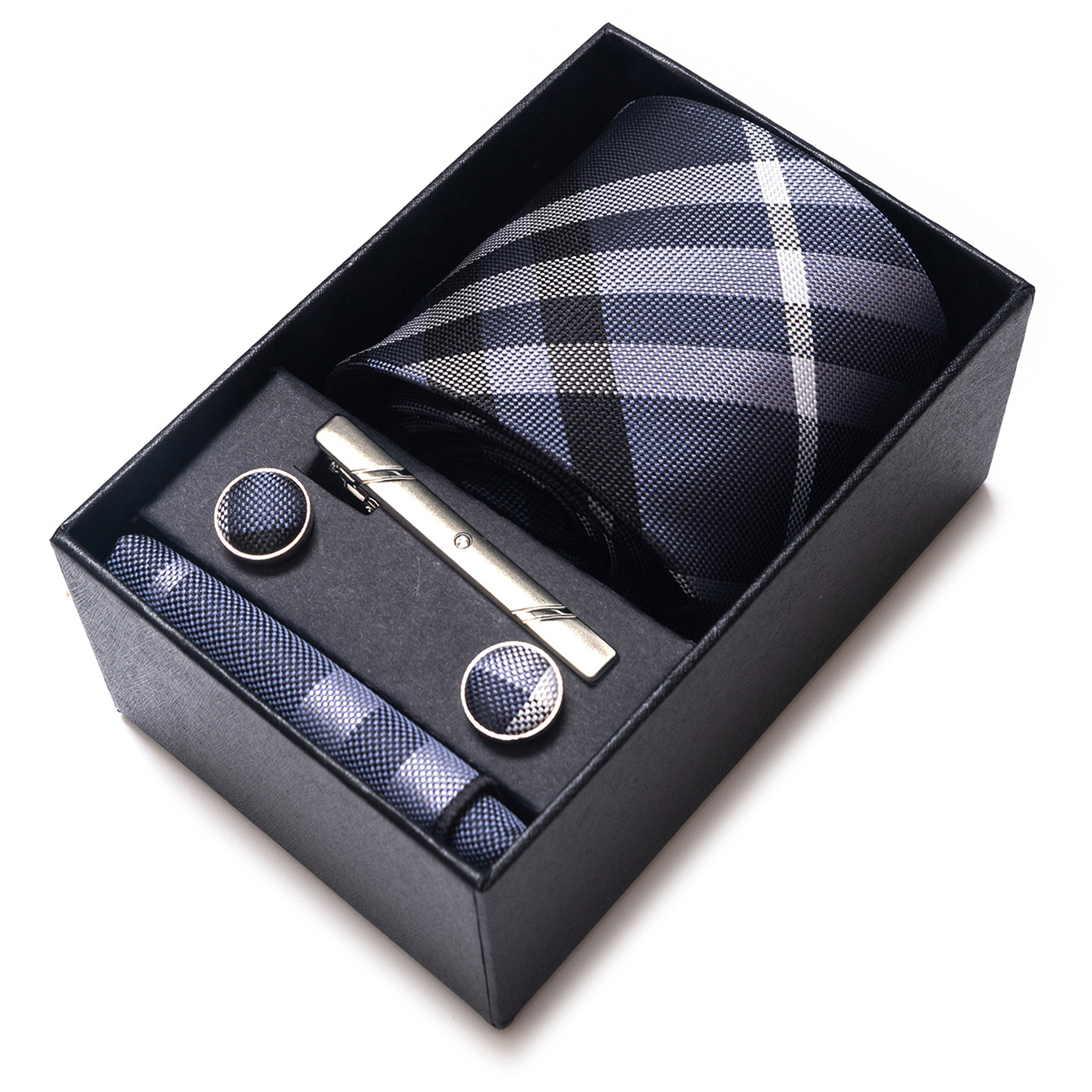 Set de Caja de Regalo con Corbata de Negocios para Hombre de Rayón Jacquard para Boda