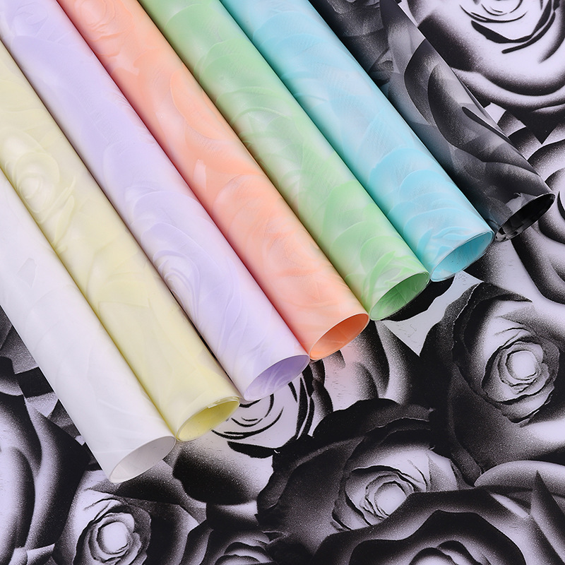 玫瑰佳人塑料膜包装纸防水情人节花束面纸花艺鲜花花店花纸材料