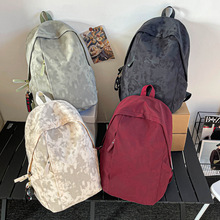 复古潮流情侣款双肩包新款港风街拍大容量背包轻便初中学生书包