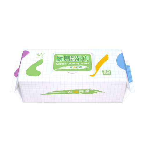 Enlarged and thickened kitchen wipes 80 large pack kitchen degreasing wet wipes range hood decontamination kitchen cleaning wipes