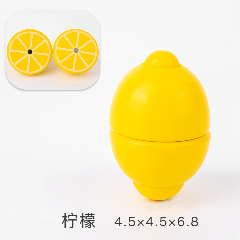 Los niños juegan casa cocina juguetes madera magnética verduras y frutas cortar madera frutas y verduras a granel traje al por mayor