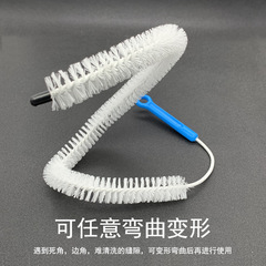 9WOR Gap Cleaning Brush for Tight Angles Long Handle Hair Brush Siphon Drain Pipe Brush Small Brush Household Test Tube Brush Slim Long Brush