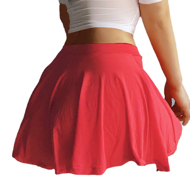 KF salvaje ventas transfronterizas de Europa y América del Comercio Exterior de Amazon de Las Mujeres sexy transparente sexy Falda corta drapeado falda