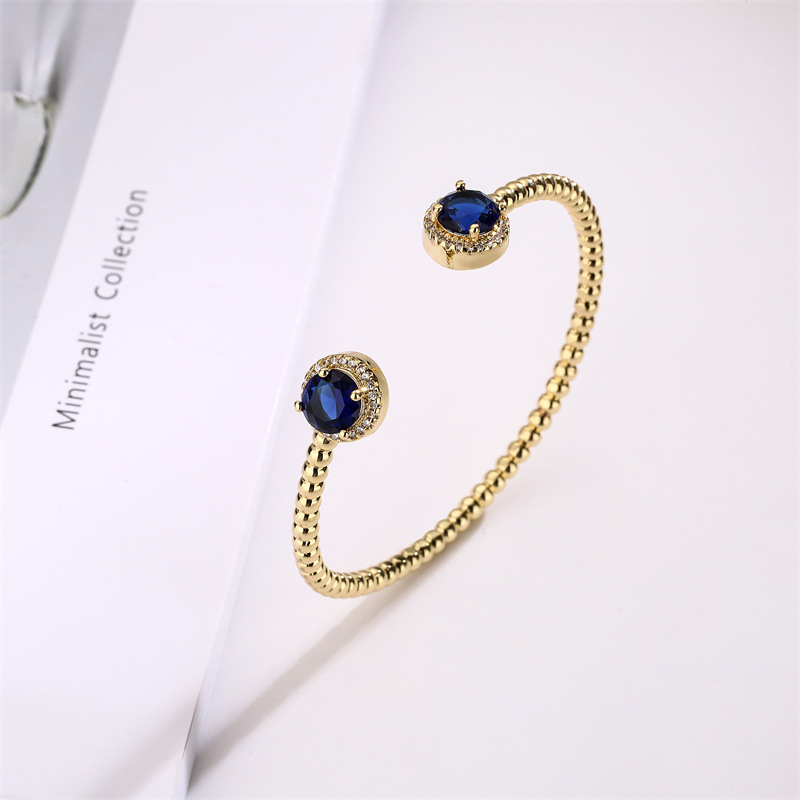 Fashion Star Snake Copper Zircon Bangle