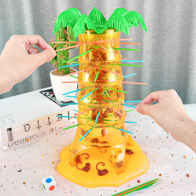 Cross-border Desktop Game Tumble Monkey Tree Climbing Toy Down Interactive Educational Toy Baby Multiplayer Battle