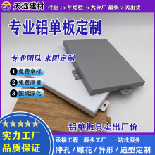 氟碳漆铝单板穿孔雕花弧形造型铝板幕墙门头吊顶包柱装饰加工定制