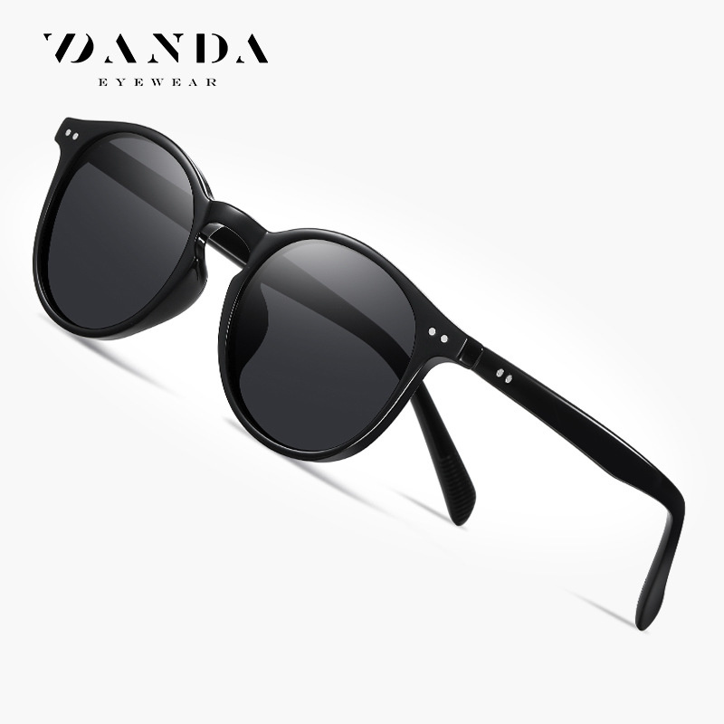 Transfronterizo nuevo retro gafas de sol polarizadas TR3331 clásico europeo y americano marco redondo gafas de sol hombres y mujeres gafas de sol de moda