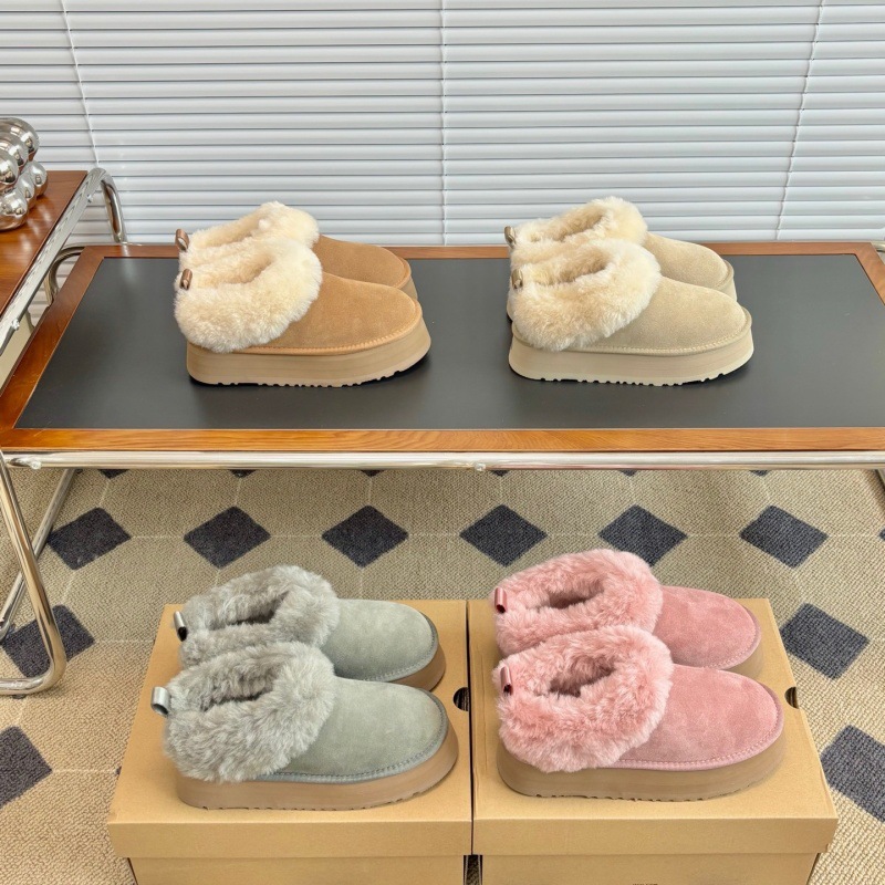 河南桑坡新款雪地靴塔茨勒便鞋20103羊毛一脚蹬女鞋