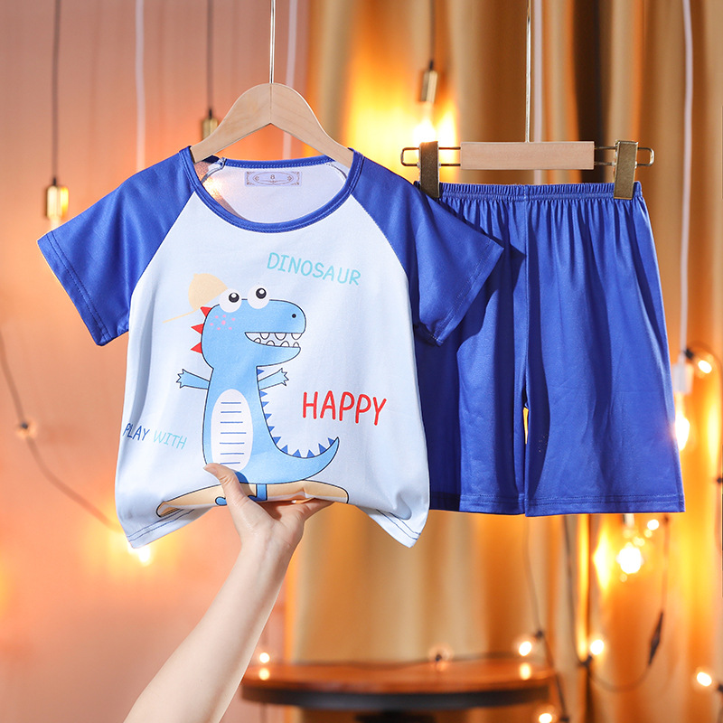 D short set of new blue dinosaur
