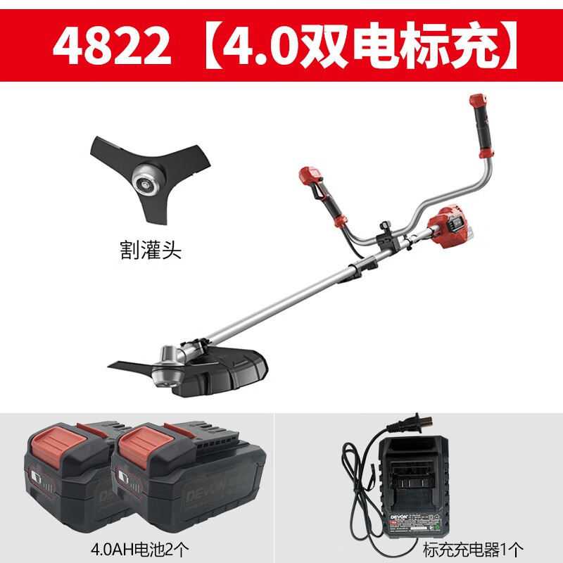 Daiyou Daiyou cortadora de césped eléctrica sin escobillas recargable multifuncional para cortar césped, cortar césped, eliminar hierbas y cortar riego