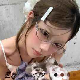 2025新款GM眼镜jennie同款眼镜框珠宝系列钻石近视可配度数防蓝光