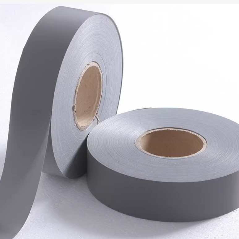 厂家直发国产银色化纤反光布 高亮反光条 （200米）救生衣荧光带