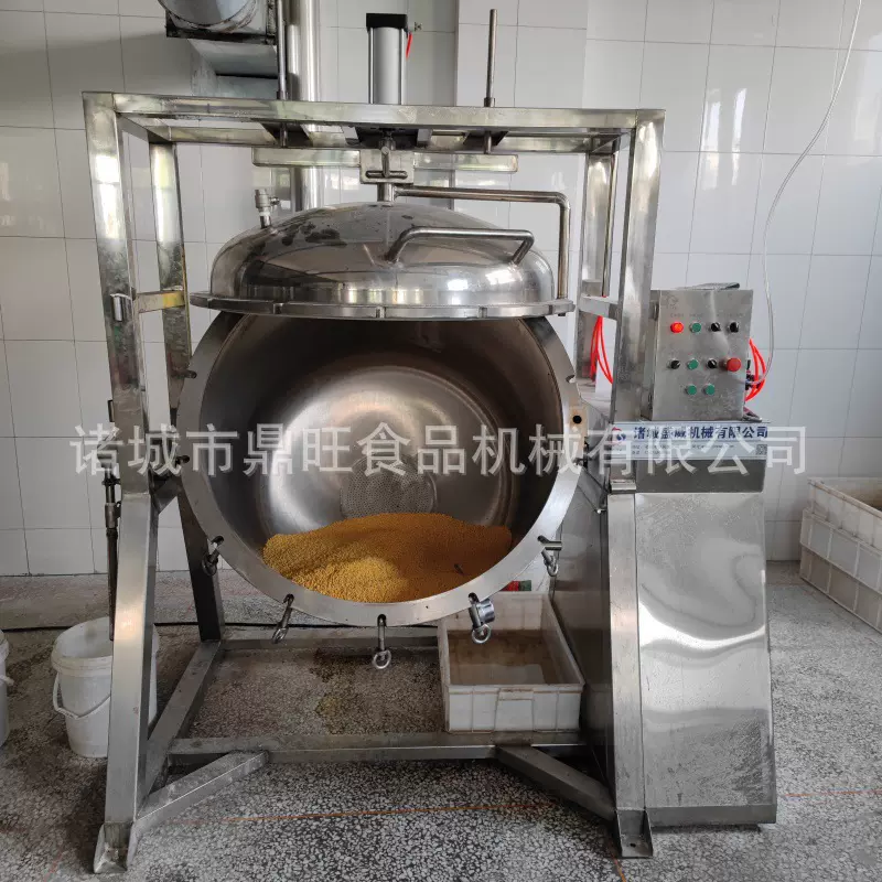 全自动糖纳豆蒸煮锅高压真空黄豆蒸煮设备豇豆蒸煮机器
