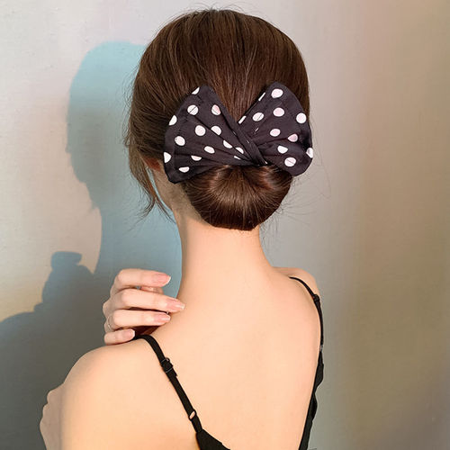 Lazy man's magic twist hair twister new hair accessories ball head rotating hair band bow hair twist hair artifact headgear