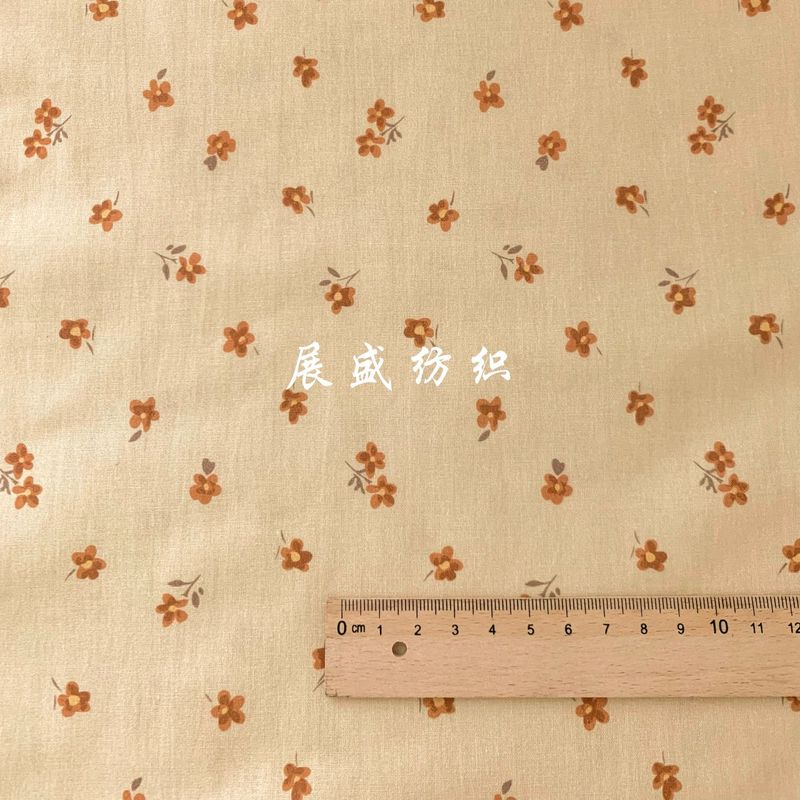 綿のデジタルプリントの布地韓国版ins風の小さい花の布地は婦人服のワンピースの子供服の布を包みます。|undefined