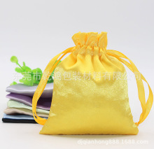 供应假发内衣包装袋情趣用品防尘色丁袋 旅行日用品仿真丝收纳袋