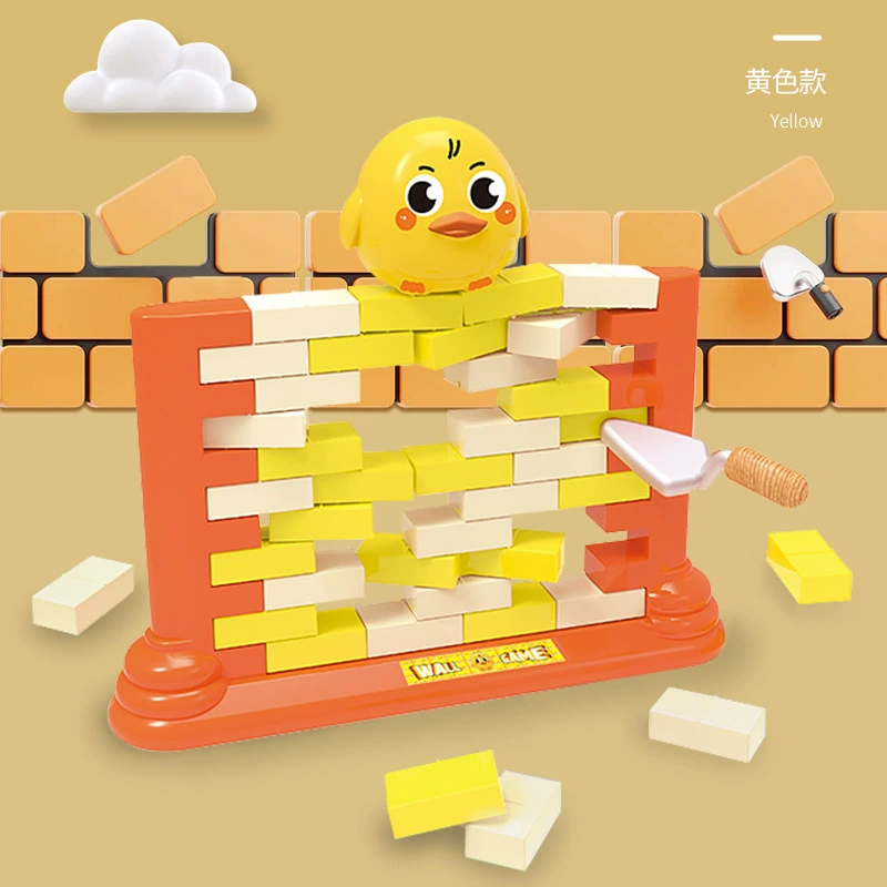 Tabletop Interactive Game, Early Education Toy, Mini Wall Push Blocks, Penguin/Frog/Chicken