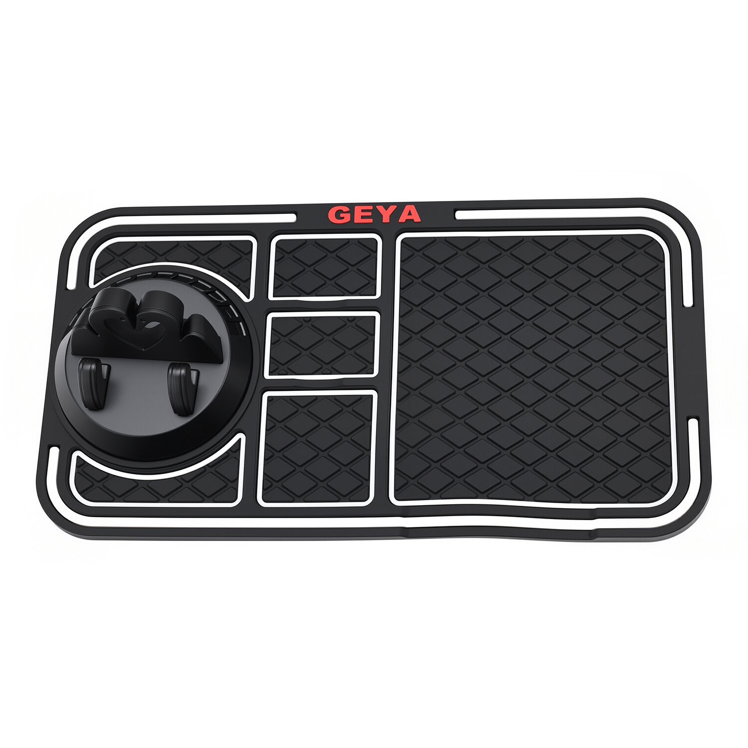 Multifunctional Car Anti-Slip Mat, Car Mount, Dashboard Phone Navigation Holder, Temporary Parking Number Plate