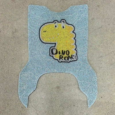 Foot Pad Modification Accessories Decoration | Electric vehicle foot mat - yellow-dinosaur-yadi-t60-d