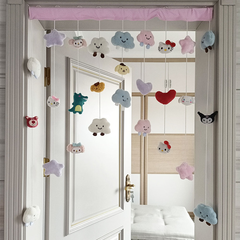 Starry Sky Living Room Bedroom Hollow Door Curtain Sun Room Partition Curtain Decorative Curtain Internet Red Curtain