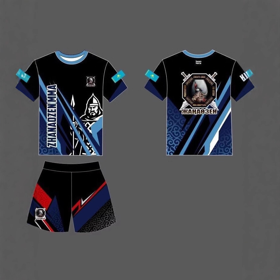 Amazon Hot Selling 2025 Men's Suit Summer New 3D Printed Men's Thin Judo Fighting Sportswear