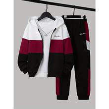 D 25457 Boys Hooded Sweatshirt Set ��ͯ�l�����b �W���羳
