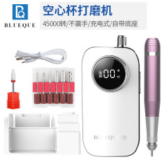 クロスボーダー新しいコアレスマニキュアポリッシャー 45000RPM ポータブル充電式ネイルポリッシュリムーバー