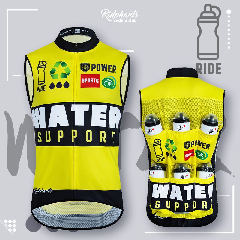 Eight Kettle Pocket Bicycle Road Bike Riding Vest Spring and Summer Quick-drying Riding Clothing Windproof Vest for Men and Women
