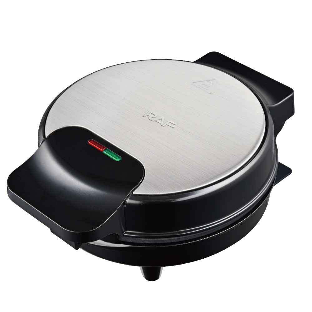 Máquina de desayuno europea, máquina de waffles, calentamiento de doble cara, galleta eléctrica, galleta de torta, máquina de comida ligera, sándwich multifuncional
