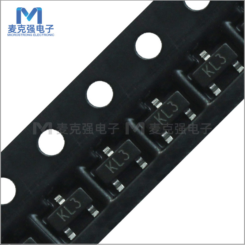 贴片肖特基二极管BAT54C SOT-23 丝印KL3 200mA/30V 双肖特基