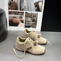 欧洲站2025年秋季新款百搭休闲内增高德训鞋女阿甘鞋欧货爆款女