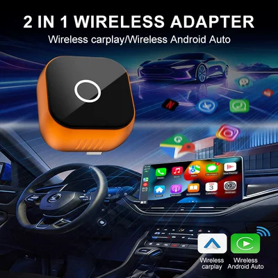 Cp031-1 Popular Orange Carplay Simsiz CarPlay və Android Auto