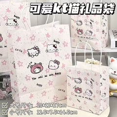 漫画スプラッシュインク猫ギフトバッグ子供の日かわいいハンドバッグインスタイル収納袋誕生日包装紙袋